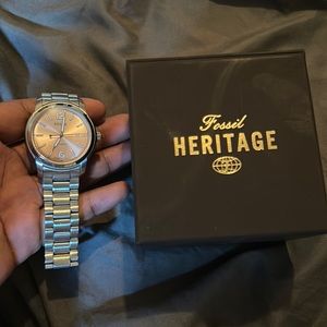 Silver Fossil brand watch